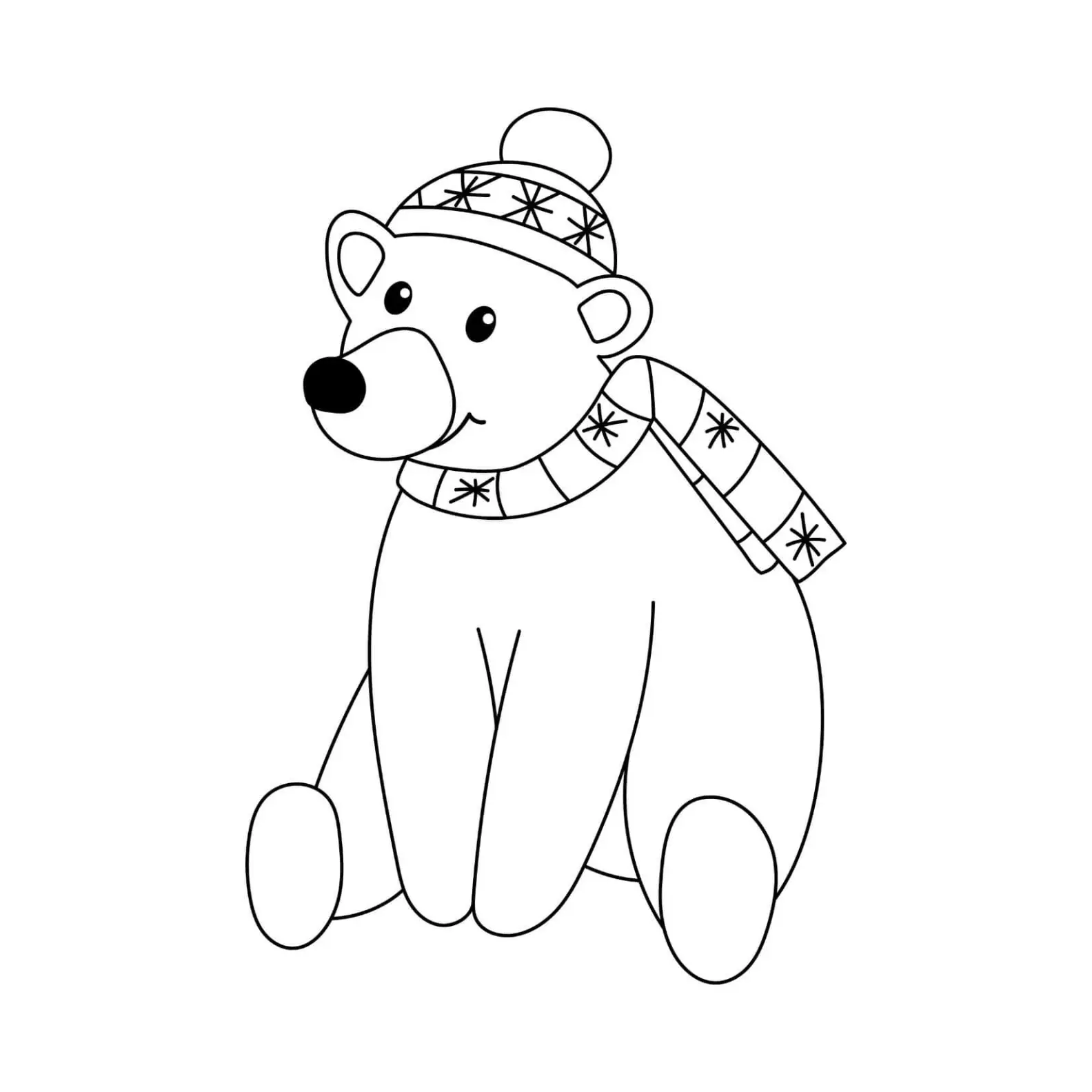 Free Bear Picture To Color In