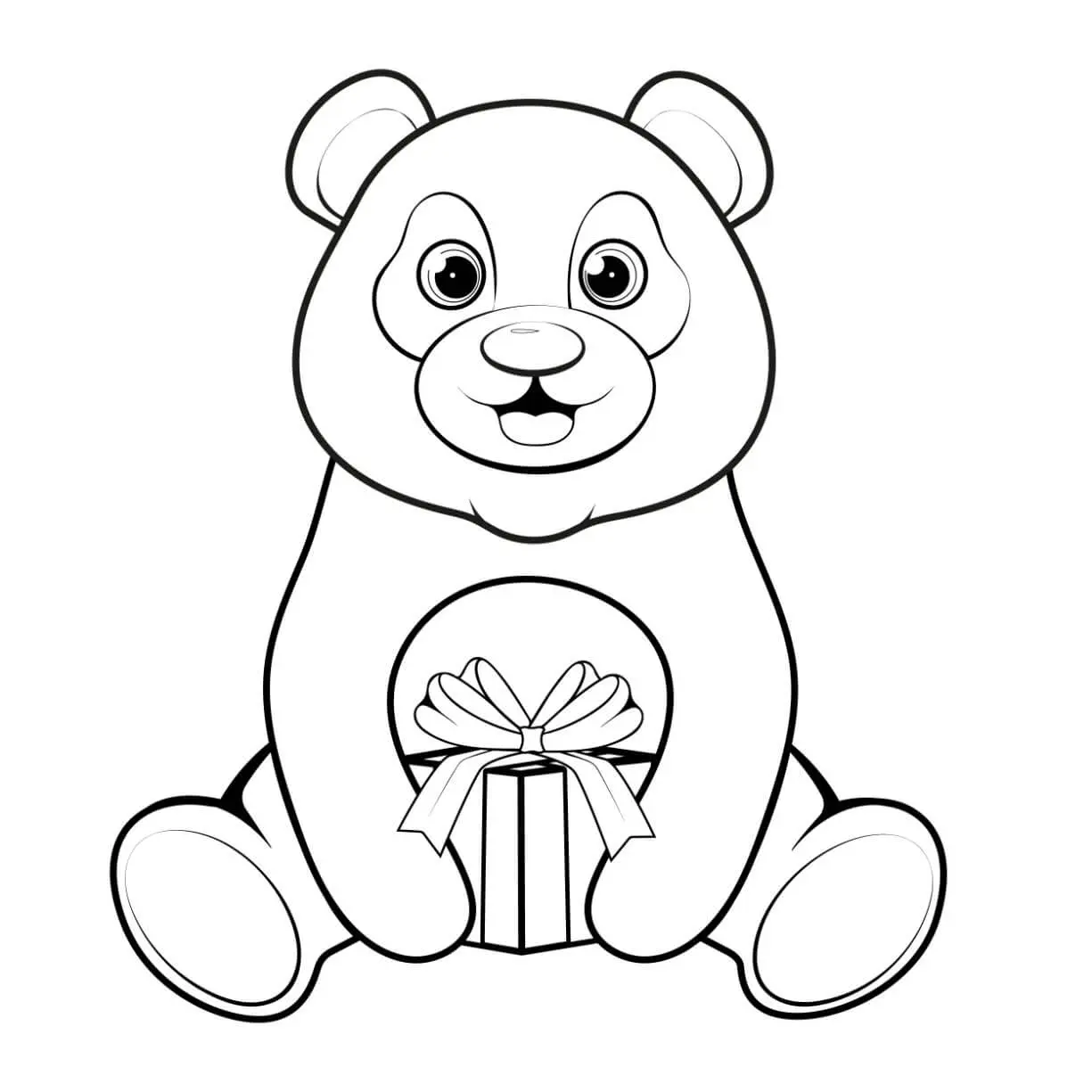 Free Bear Picture To Color In