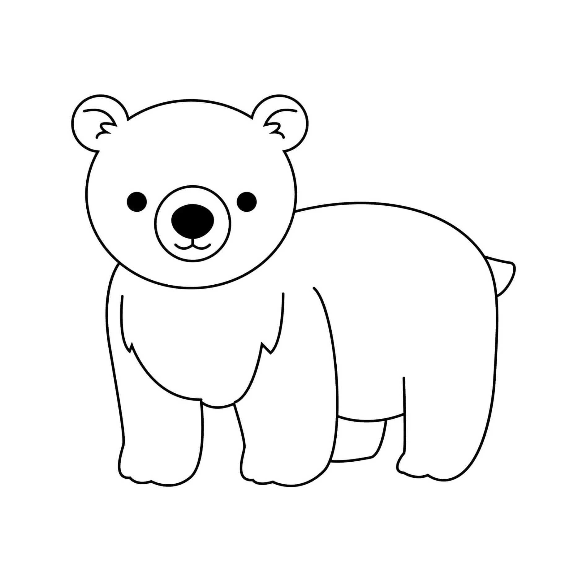 Free Bear Picture To Color In