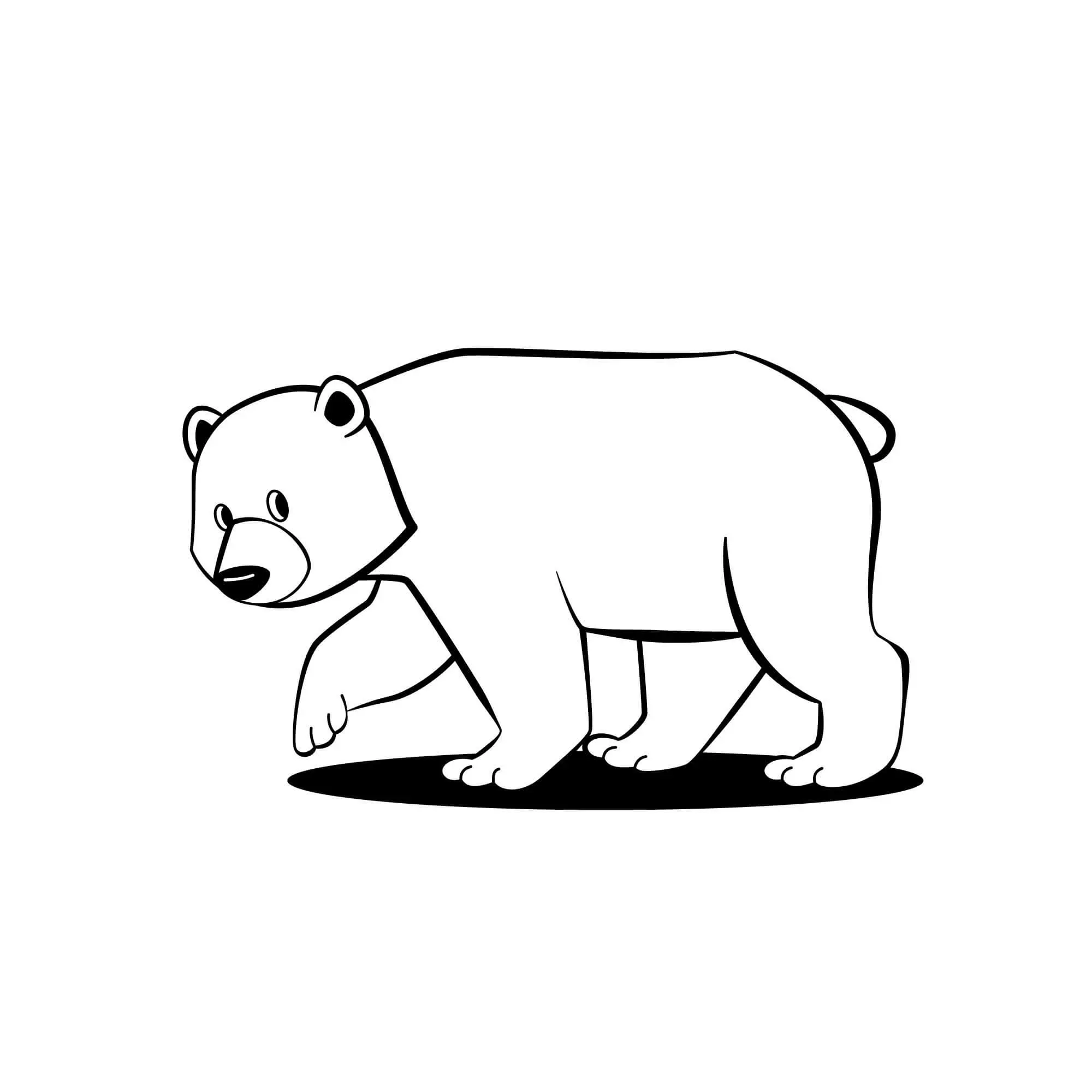 Free Bear Picture To Color In