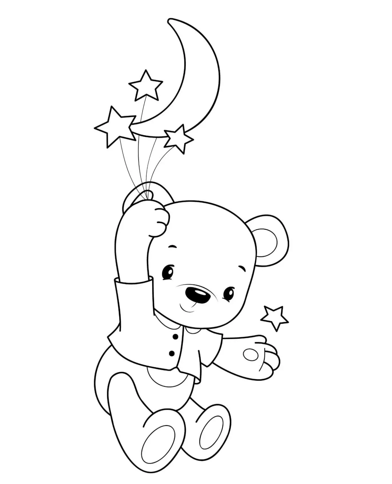 Free Bear Picture To Color In