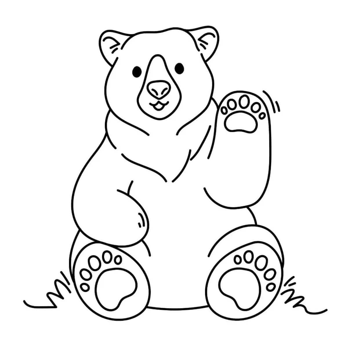 Free Bear Picture To Color In