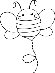 Free Bee Picture To Color In