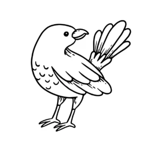Free Bird Picture To Color In