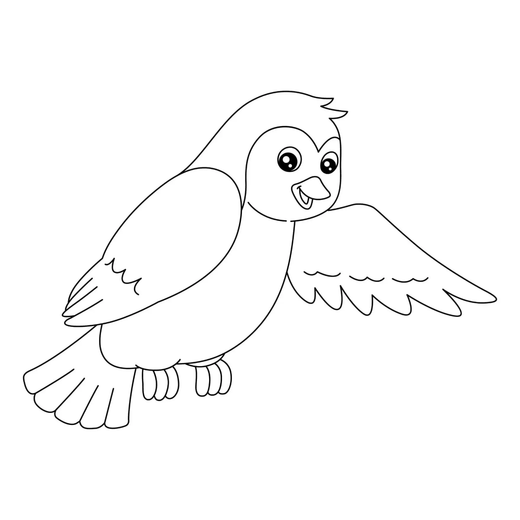 Free Bird Picture To Color In