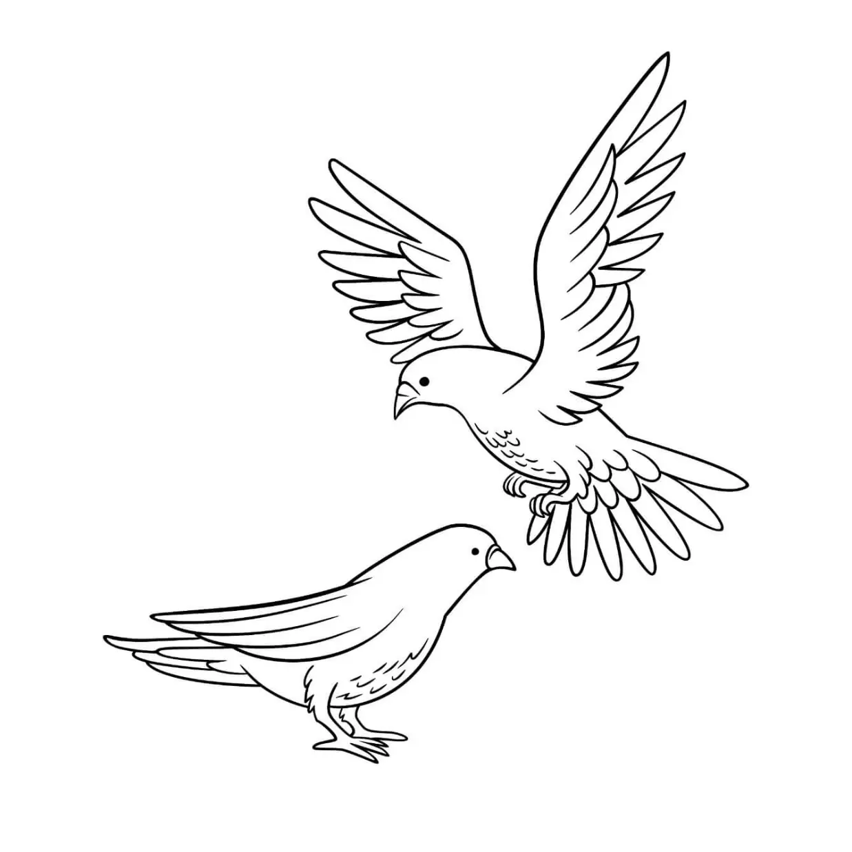 Free Bird Picture To Color In