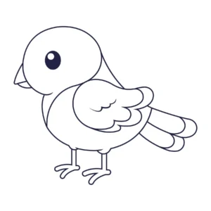 Free Bird Picture To Color In