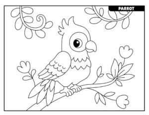 Free Bird Picture To Color In
