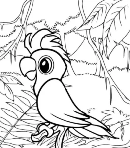 Free Bird Picture To Color In
