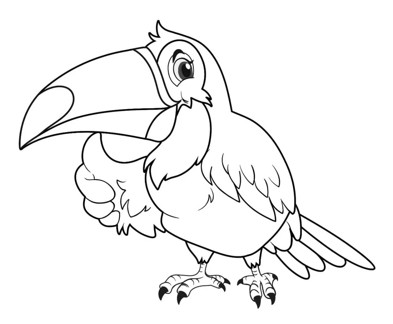 Free Bird Picture To Color In