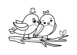 Free Bird Picture To Color In