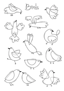 Free Bird Picture To Color In