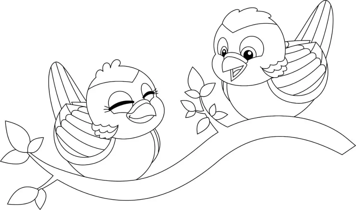 Free Bird Picture To Color In