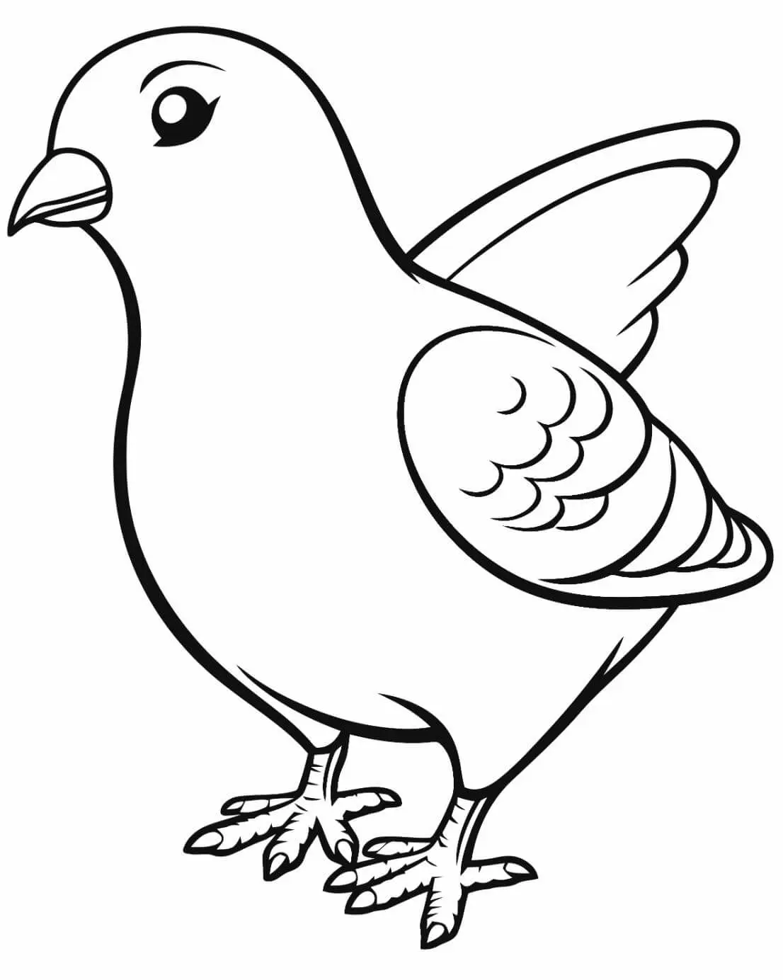 Free Bird Picture To Color In