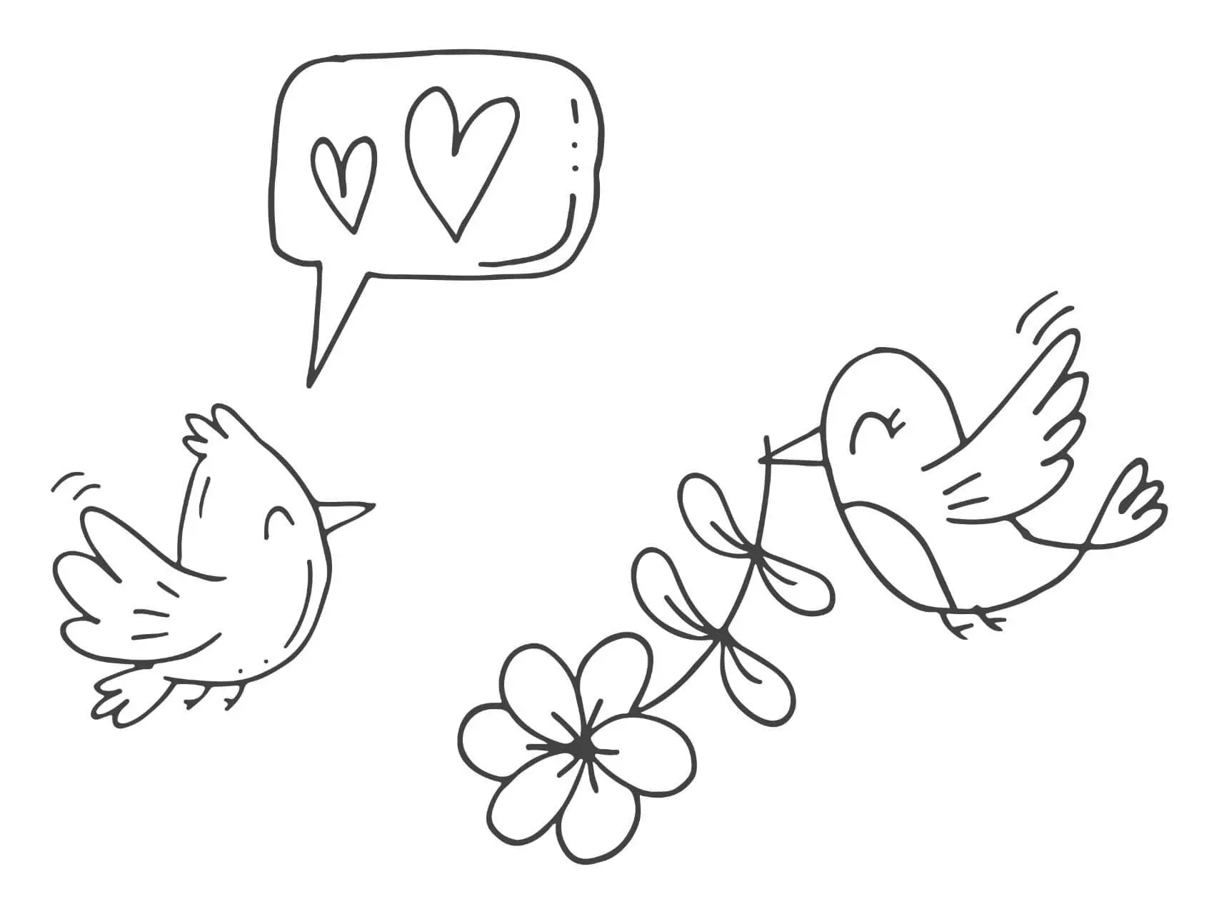 Free Bird Picture To Color In
