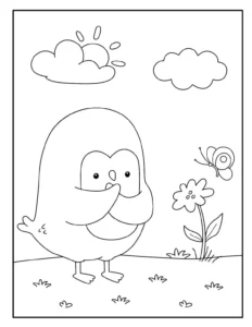 Free Bird Picture To Color In