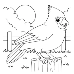 Free Bird Picture To Color In