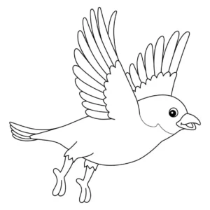 Free Bird Picture To Color In