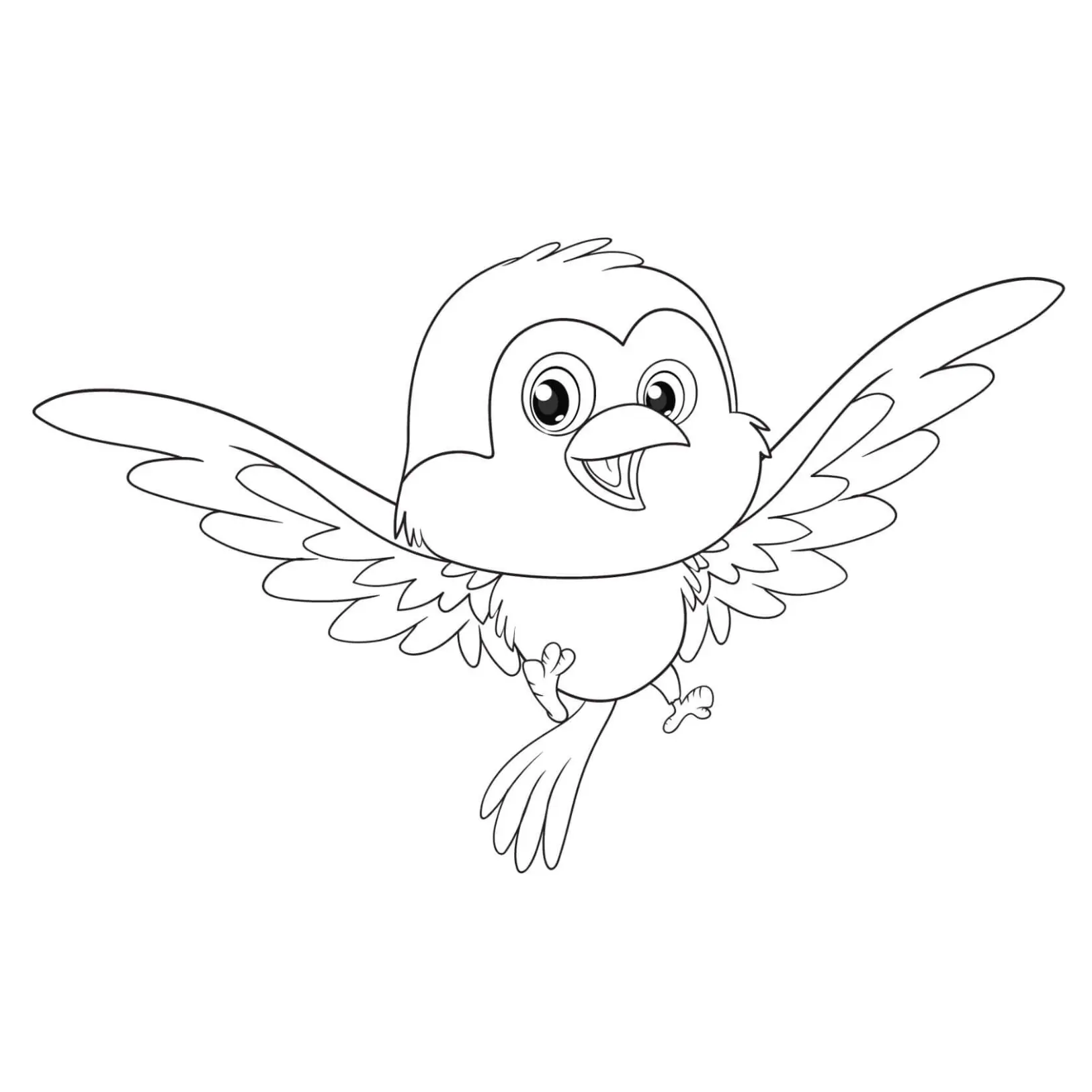Free Bird Picture To Color In