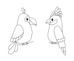 Free Bird Picture To Color In