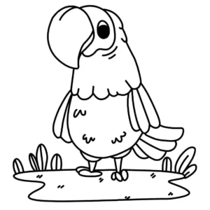 Free Bird Picture To Color In