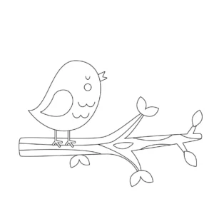 Free Bird Picture To Color In