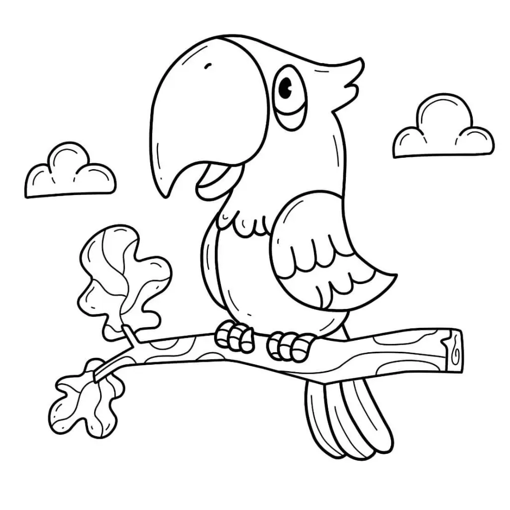Free Bird Picture To Color In