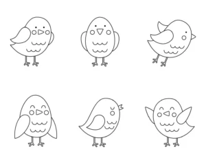 Free Bird Picture To Color In