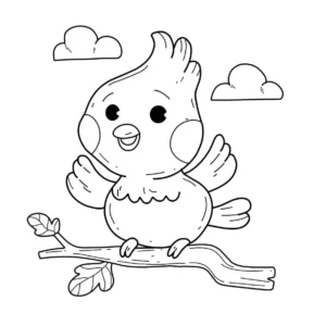 Free Bird Picture To Color In