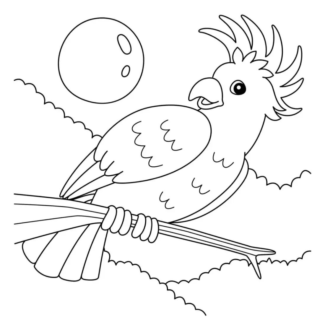 Free Bird Picture To Color In