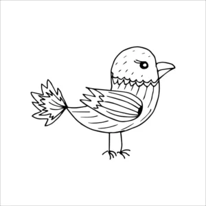 Free Bird Picture To Color In