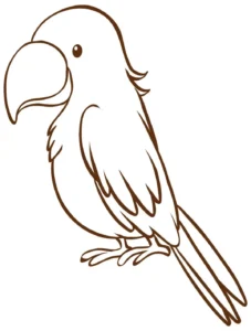 Free Bird Picture To Color In