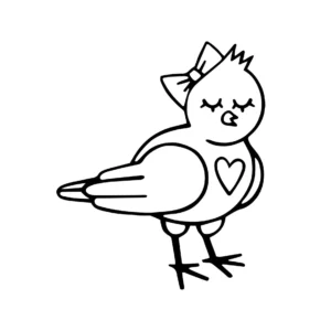 Free Bird Picture To Color In