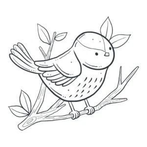Free Bird Picture To Color In