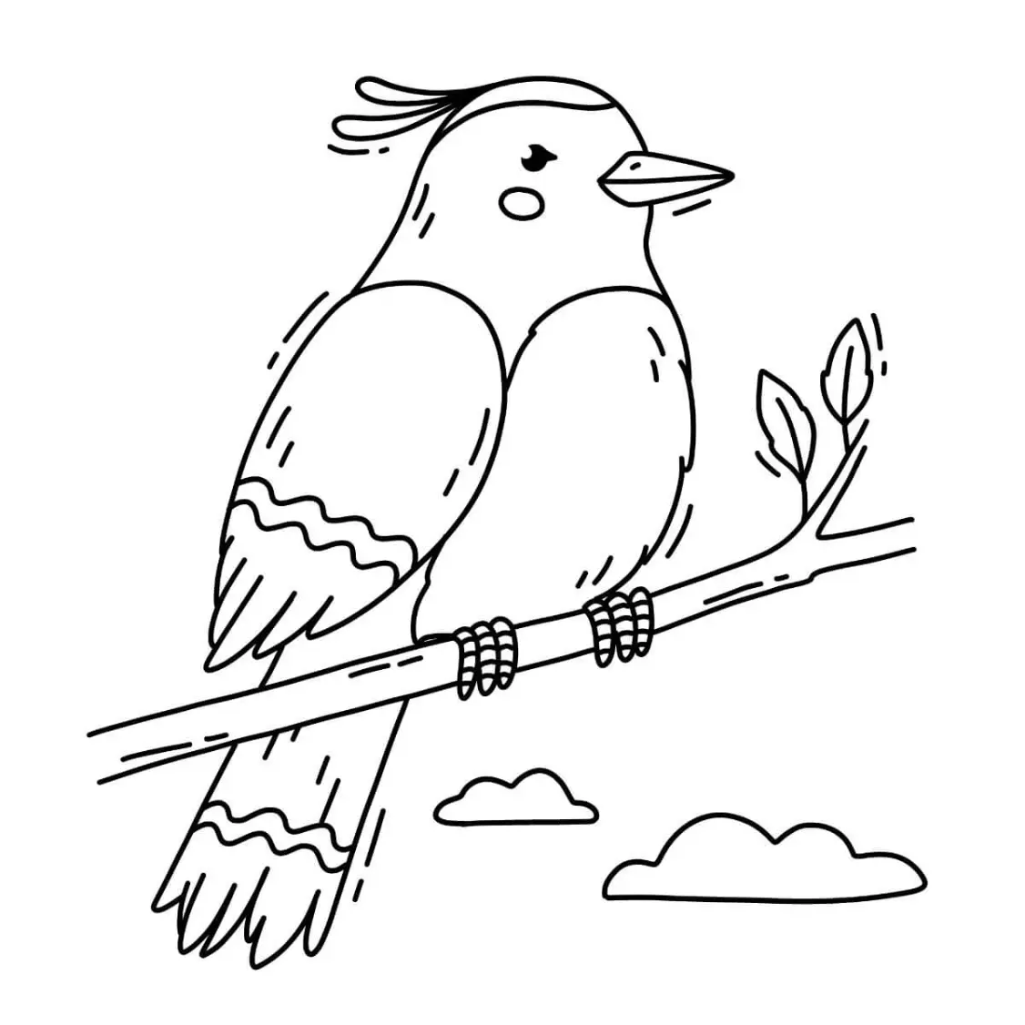 Free Bird Picture To Color In