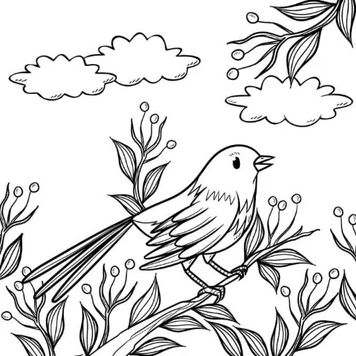 Free Bird Picture To Color In
