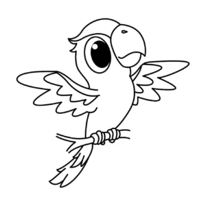Free Bird Picture To Color In