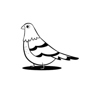 Free Bird Picture To Color In