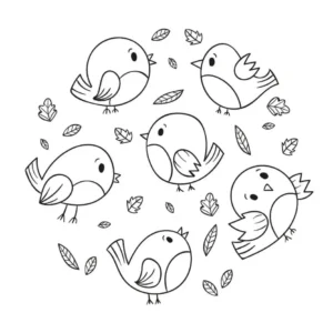 Free Bird Picture To Color In