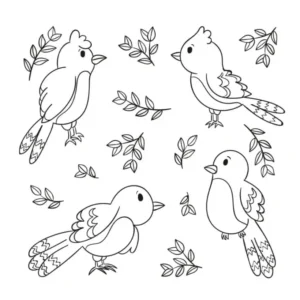 Free Bird Picture To Color In