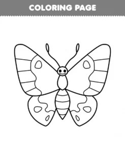 Free Butterfly Picture To Color In
