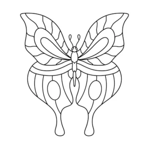 Free Butterfly Picture To Color In