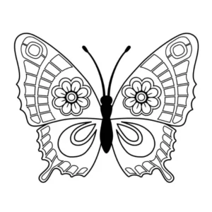 Free Butterfly Picture To Color In
