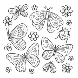 Free Butterfly Picture To Color In