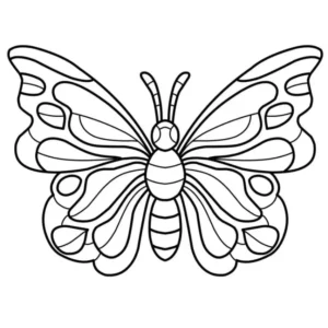 Free Butterfly Picture To Color In