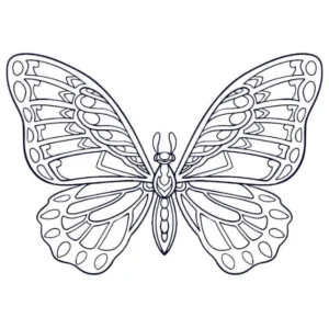 Free Butterfly Picture To Color In