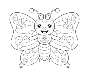 Free Butterfly Picture To Color In