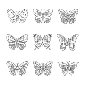 Free Butterfly Picture To Color In