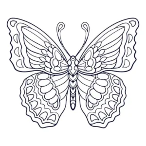 Free Butterfly Picture To Color In