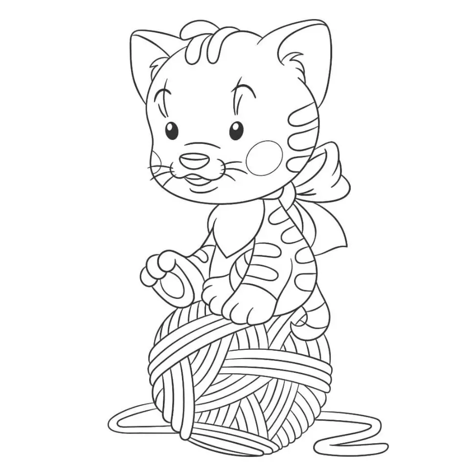 Free Cat Picture To Color In